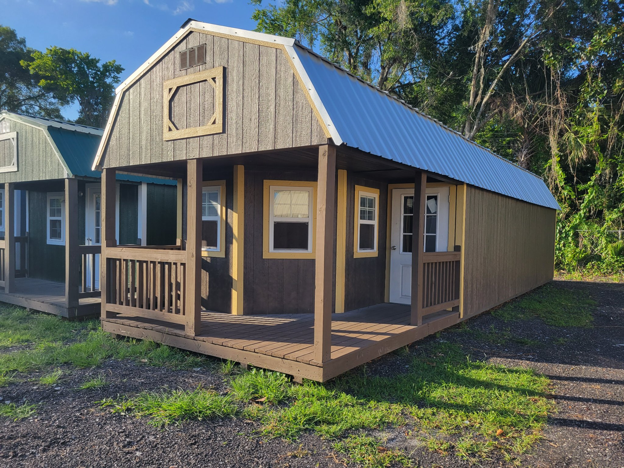 CJ Deluxe Barn Lofted Cabin Storage Sheds- Flagler County Florida - Bunnell, Ormond Beach, Daytona Beach FL